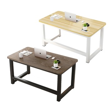 【慢慢家居】專人組裝-獨家款-精工級現代簡約鋼木電腦桌(120CM)加厚書桌-120cm古橡木