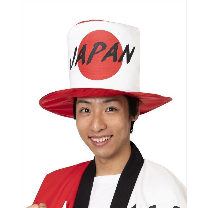 応援 JAPANシルクハット 通販 LINEポイント最大GET LINEショッピング 〔コスプレ衣装 コスチューム〕 応援 市松柄ピエロハット 〔イベント パーティー〕