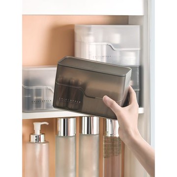 化妝品鏡柜美妝蛋收納盒帶蓋粉撲整理盒子化妝棉口紅架儲物盒帶蓋