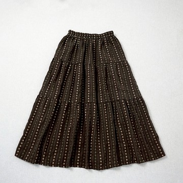 復古高腰提花裙子091721