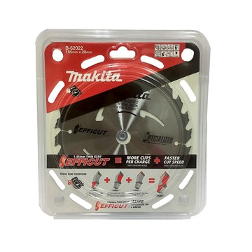 牧田B-62022鎢鋼鋸片185X20X24TX1.0 木材、MDF板、層壓板