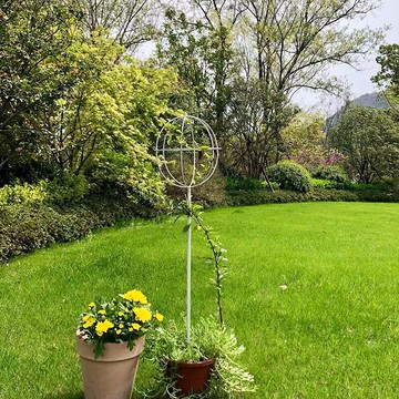 棒棒糖造型爬藤架球形花架鐵線蓮月季歐式鐵藝球形爬藤架