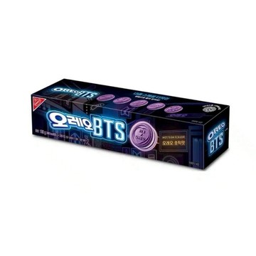 【BTS聯名限定】韓國🇰🇷OREO 奧利奧黑糖糖餅風味夾心餅乾 100g | 紫色夾心 糖餅風味 韓國必買 防彈少年團
