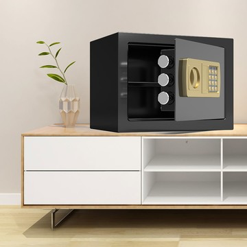 保險櫃25E電子密碼保險箱家用入墻小型迷你保管箱全鋼收納櫃