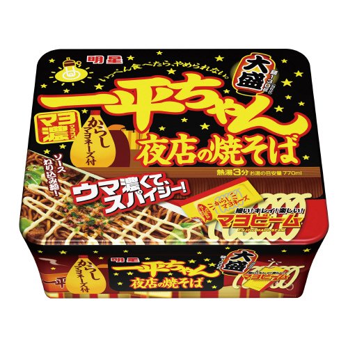 ＃一平ちゃん夜店の焼きそば　大盛　１２個  419280   明星食品  ※軽減税率対象商品