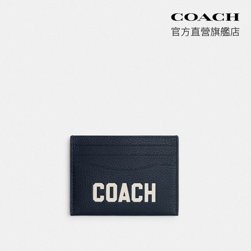 【COACH】COACH圖案卡夾-深海軍藍色(CP275)｜官方直營
