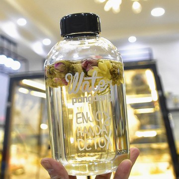 創意玻璃杯大容量水杯耐熱簡約隨行杯子1000ML