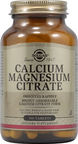 Solgar Calcium Magnesium Citrate 100 Tablets