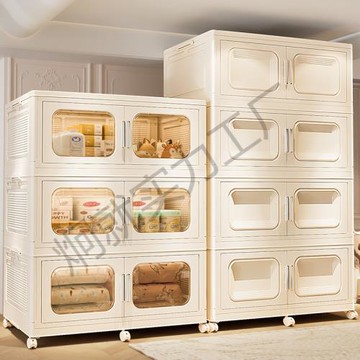 加厚收納柜兒童衣柜可折疊衣柜寶寶儲物箱折疊款免安裝多層收納加