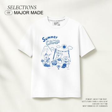 登峰家族露營風刺繡短T