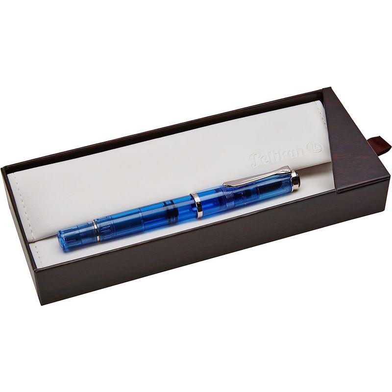 特別生産品ペリカン PELIKAN 万年筆 特別生産 クラシック デモンストレーター ブルー CT Fサイズ M205BL-Fのは万年筆です。 特別生産品ペリカン PELIKAN 万年筆