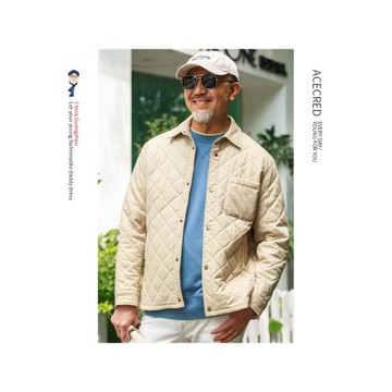 爸爸冬裝棉服中年薄款寬松中老年人外套棉衣老人爺爺秋冬夾克男裝