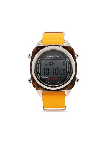 Briston Watches - Streamliner Digital 34mm - unisex - Steel/glass/Acetate - One Size - Orange