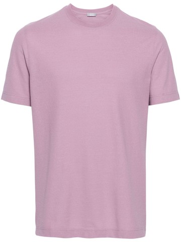 Zanone - crew-neck cotton T-shirt - men - Cotton - 52 - Purple