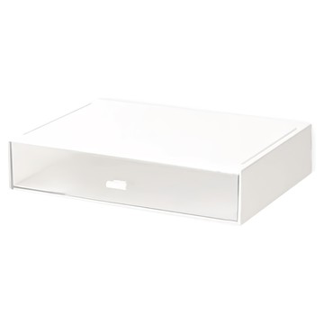 小麥購物 桌面抽屜收納盒 單格 C157 365g  白色  1層