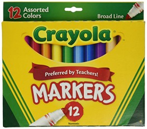 クレヨラ アメリカ 海外輸入 CRAYOLA MARKERS CONICAL TIP 12 SET