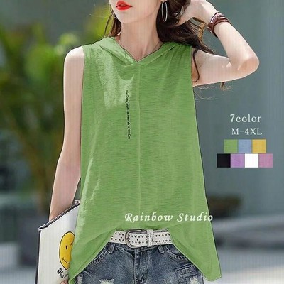 ノースリーブ フード付き タンクトップの通販 54 3件の検索結果 Lineショッピング