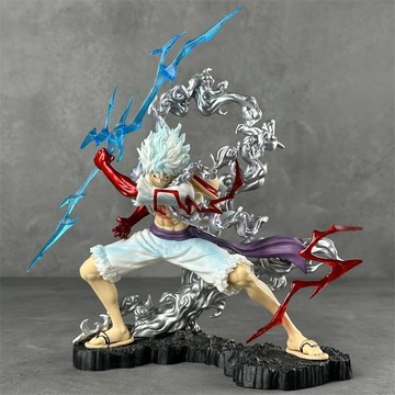 現貨海賊王緊握雷電五檔尼卡 太陽神 閃電五檔路飛 動漫手辦模型擺件預購