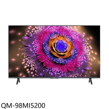 【SAMPO 聲寶】【QM-98MI5200】98吋miniLED 4K雙聲霸連網顯示器(含標準安裝)(商品卡18000元)