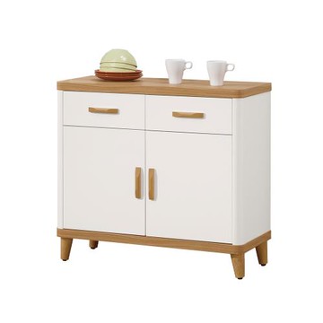 【唯熙傢俱】寶拉雙色2.7尺餐櫃