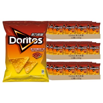 Doritos 多力多滋 美式BBQ 豬肋排口味玉米片  102g  36包