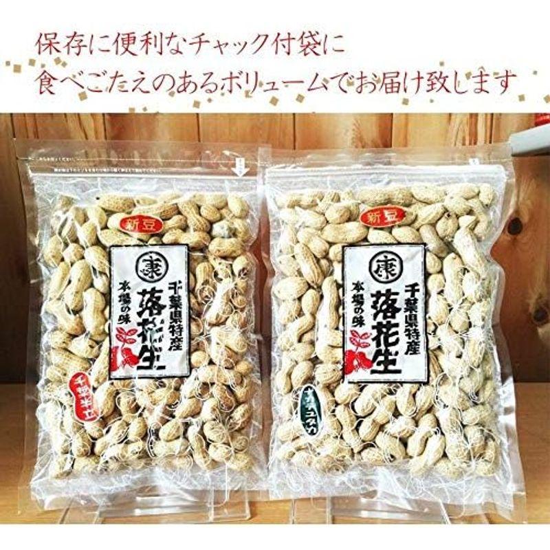 さや煎り落花生 味比べセット (千葉半立  ナカテユタカ 各250g) 令和4年産 千葉県産