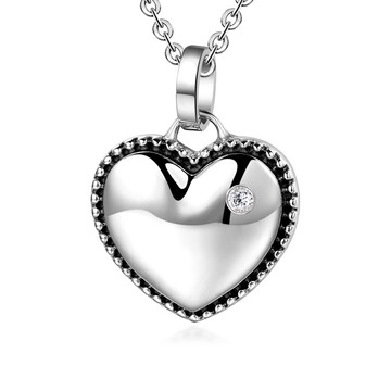 項鍊．俏麗甜心．白鋼．客製刻字．新年禮物