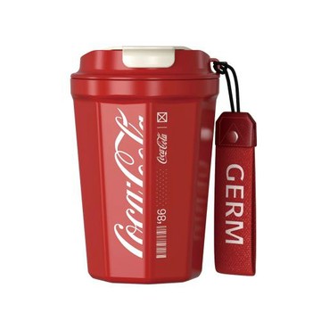 GERM格米 可口可樂聯名款菱形咖啡杯-390ml(隨行杯/保溫杯/咖啡杯) 紅