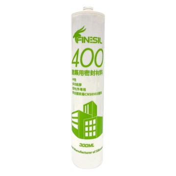 FINESIL互力精密化學 建築用密封材料 互力中性矽利康 #400 透明 300ml  1個