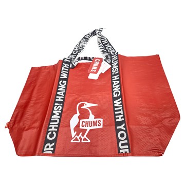 CHUMS Booby Camp Tote 購物袋 PP袋  M(42 x 47 x 17cm)  紅色