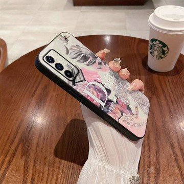 真我12pro+手機殼realme11高端皮質gtneo5se新款輕奢風v5歐美復古v23高級感q3s全包鏡頭10防摔套9i適用gt男女