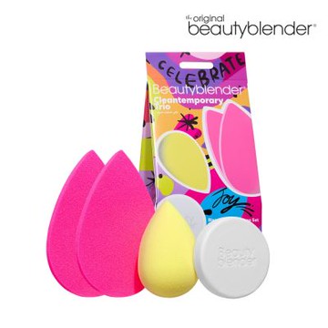 beautyblender 原創美妝蛋‑節慶無瑕美肌三件組-原創美妝蛋‑暖陽黃*1+吸油粉撲*2+清潔皂 0.558OZ