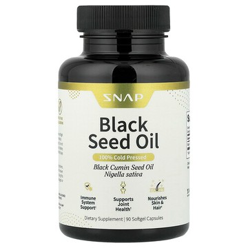 Snap Supplements, 黑籽油，500 毫克，90 粒軟膠囊