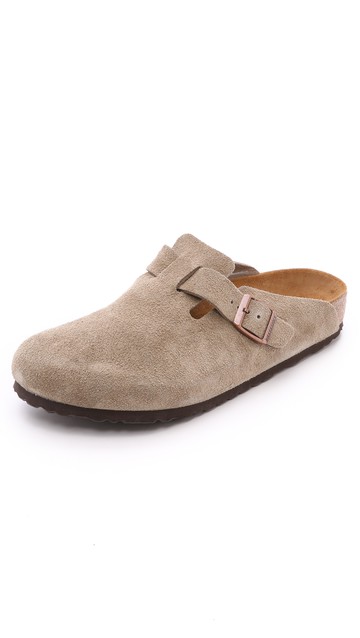 Birkenstock Boston Soft Footbed Clogs Taupe 42