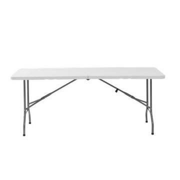 180吹塑折疊桌現代簡約6尺折疊桌擺攤折疊桌戶外便攜式會議桌簡易[DD030109]