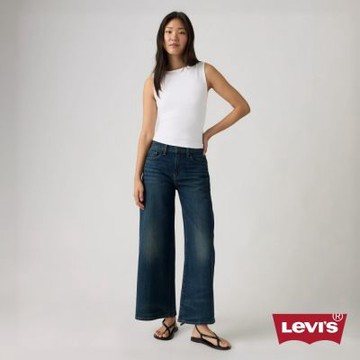 Levi s 728 高腰寬鬆牛仔褲 / 及踝款 / 彈性面料 女生牛仔褲 人氣新品