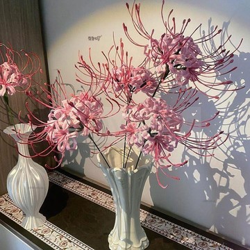 # c886t創意花束石蒜彼岸花扭扭棒花束花瓶桌擺件手工diy材料包生日禮物