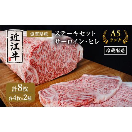 ふるさと納税 近江牛 ステーキ セット サーロイン ヒレ A5 肉の千石屋 牛肉 黒毛和牛 詰め合わせ サーロインステーキ 肉 お肉 牛 和牛 最長3カ月 滋賀県豊郷町