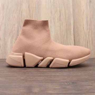 青年圓頭平底時尚休閑運動襪子靴