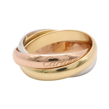 Cartier 卡地亞 Trinity 52 戒指  18K 三色三金 B4234200 【二手名牌BRAND OFF】