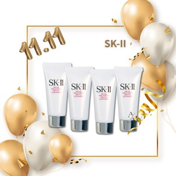 雙11限定-4入組【SK-II】 SK2 全效活膚潔面乳 20g 洗面乳｜雙11狂購節⚡專櫃 美妝 香氛 保養 凍齡收編 打造不老神肌