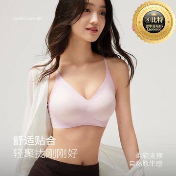 快速出貨 【可開統編】【臺灣】 無痕冰絲內衣女小胸聚攏防下垂超薄款收副乳無鋼圈文胸罩美背-1