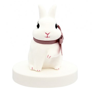 O'Pretty 歐沛媞 室內車用香氛擴香石擺飾 可愛兔蝴蝶結 (7X8cm)  1個