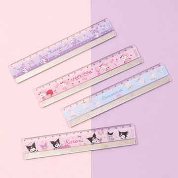三麗鷗｜15CM鐵邊尺 KITTY 凱蒂貓 大耳狗 酷洛米 尺 學習 文具 文具用品 NP525