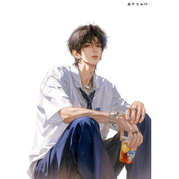 【8 月新作】07-137-0080 人物貼紙 簡約夏日男孩