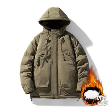 美式日系多口袋登山沖鋒衣cityboy外套男士潮牌戶外連帽工裝夾克