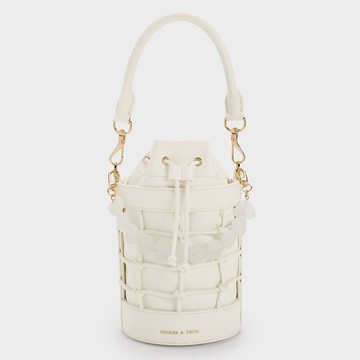 愛心墜鍊兩用水桶包