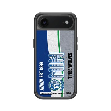 iPhone Air Mod NX -邊框背蓋組合 (相機按鈕) 黑 - NBA - 復古球員卡-明尼蘇達灰狼 Minnesota Timberwolves - Vintage Card