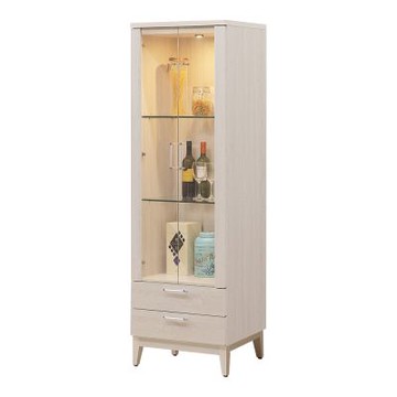 唯熙傢俱-白辰鋼刷白2尺展示櫃