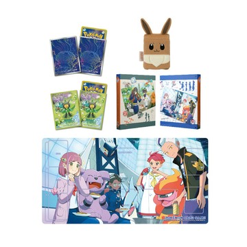(限量)(日貨)POKEMON寶可夢集換式卡牌 周邊收納-藍莓聯盟四天王組合